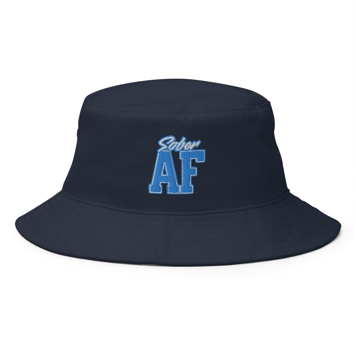 Sober AF Embroidered Bucket Hat for Men & Women - Stylish Sun Protection for Outdoor Activities, Beach, and Casual Wear