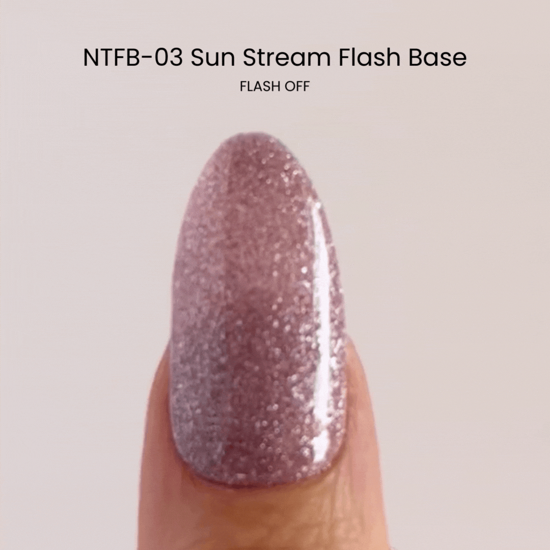 Nail Thoughts NTFB 03 Sun Stream Flash Base - Long-Lasting Gel Polish for Professional Nail Art - Perfect for Manicures, Pedicures & Salon Use