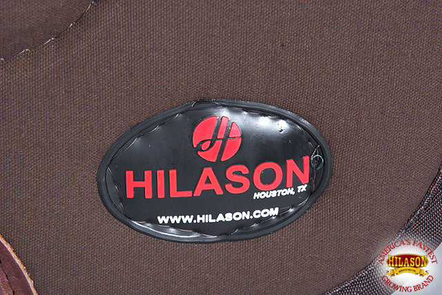 32X32 Brown Hilason Heavy Duty Anti-Slip Felt Horse Saddle Pad - Made in USA - Perfect for Trail Riding, Training & Show Jumping