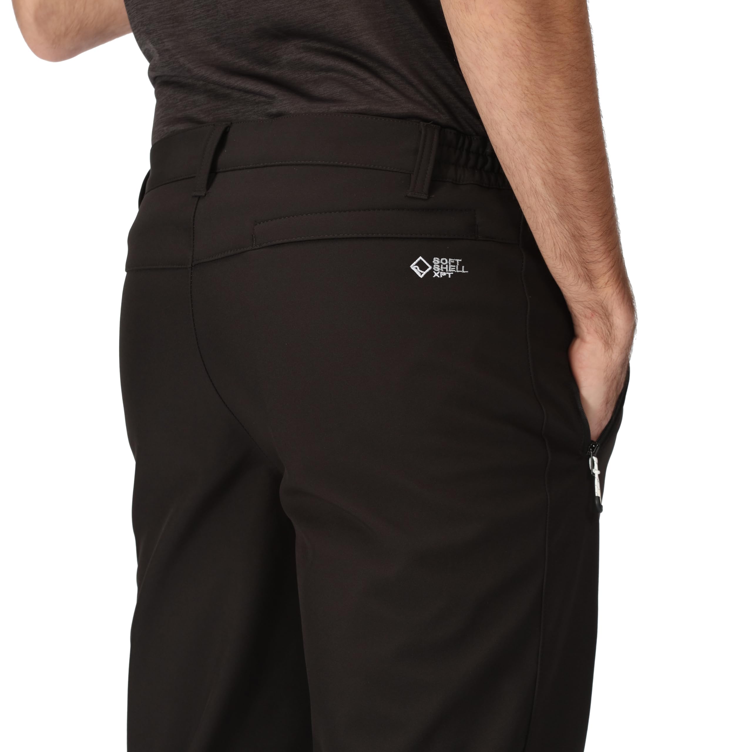 Regatta Geo II Men's Waterproof Softshell Trousers - Windproof Winter Hiking Pants for Outdoor Activities & Camping