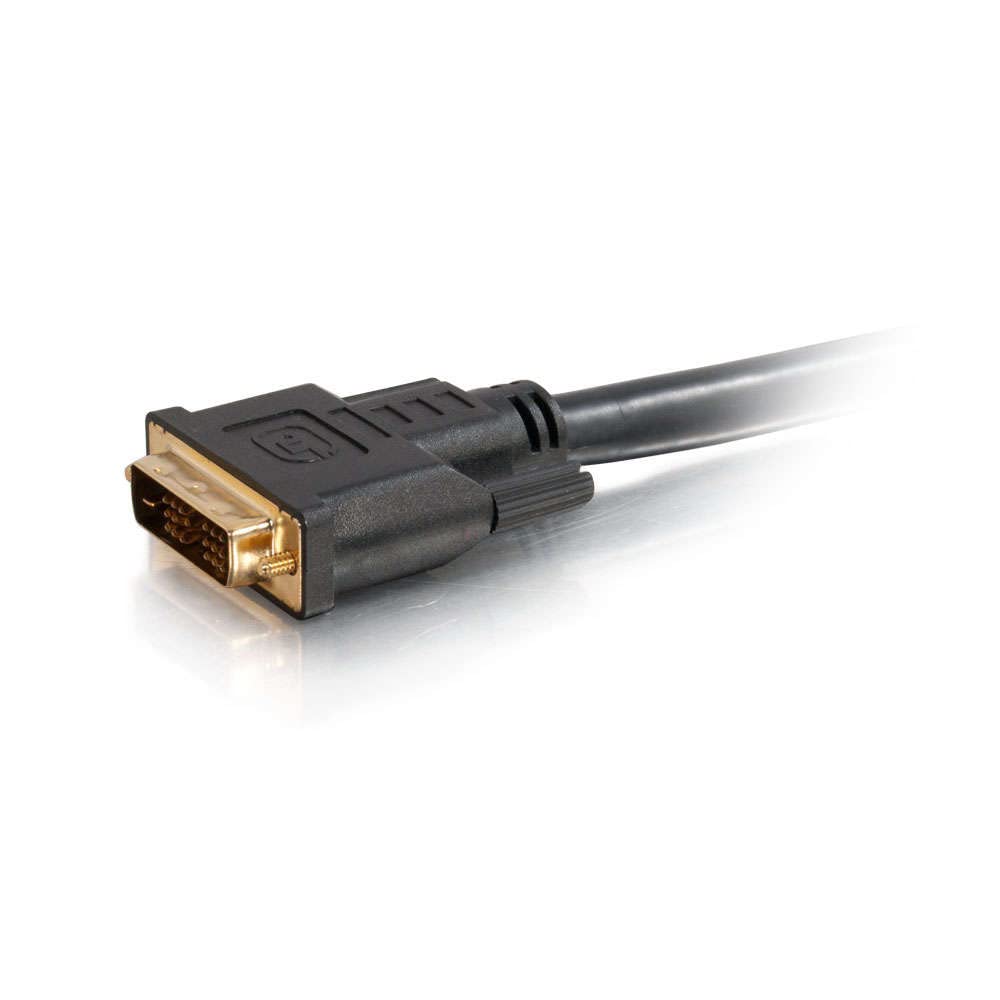 C2G 41233 6ft Shielded DVI Video Cable - High Speed Digital Video Cable for PC, Monitor, TV - Perfect for Gaming, Home Theater & Office Setup (Black)