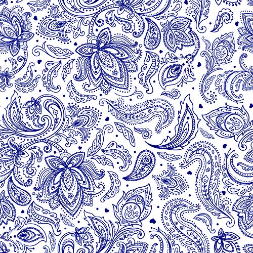 Paisley Navy Blue
