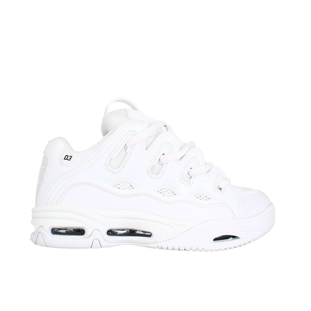 Osiris D3 2001 Skateboarding Shoes - Luminate White Retro Sneakers for Men & Women - Perfect for Streetwear, Skateboarding & Casual Wear