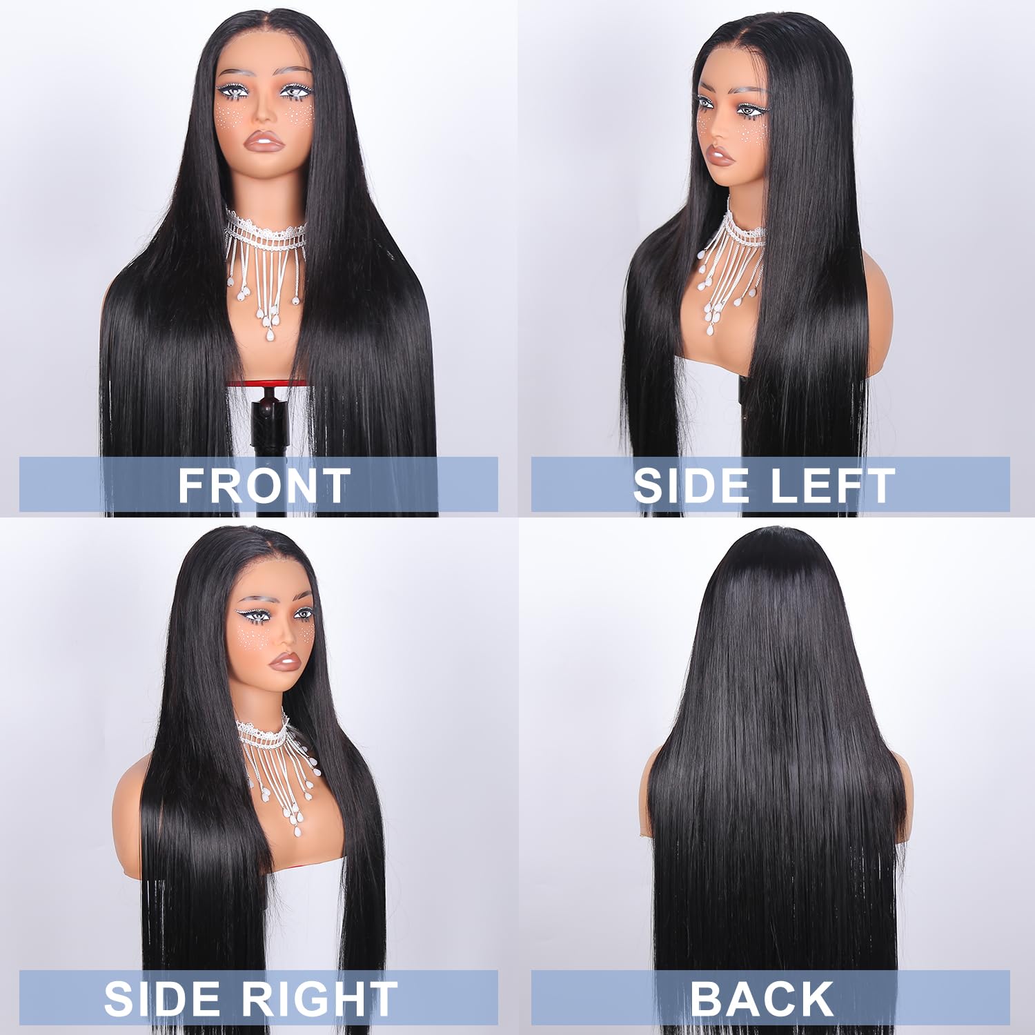 7x5 HD Lace Glueless Human Hair Wig - Pre Plucked Black Straight Wig with Baby Hair & Bye Bye Knots | 220 Density 28 Inch Natural Wigs for Black Women | Perfect for Daily Wear, Special Occasions & Protective Styling