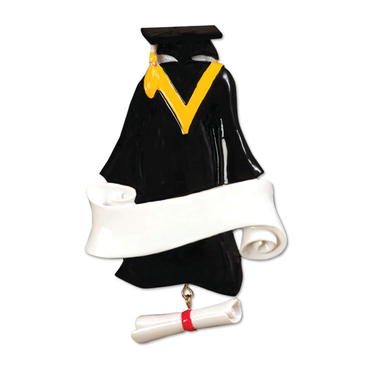 2024 Graduation Ornament - Personalized Graduation Gown Keepsake with Tassel Cap | Class of 2024 Christmas Decorations | Perfect Gift for Graduates, Tree Decor & Holiday Celebrations by Elves