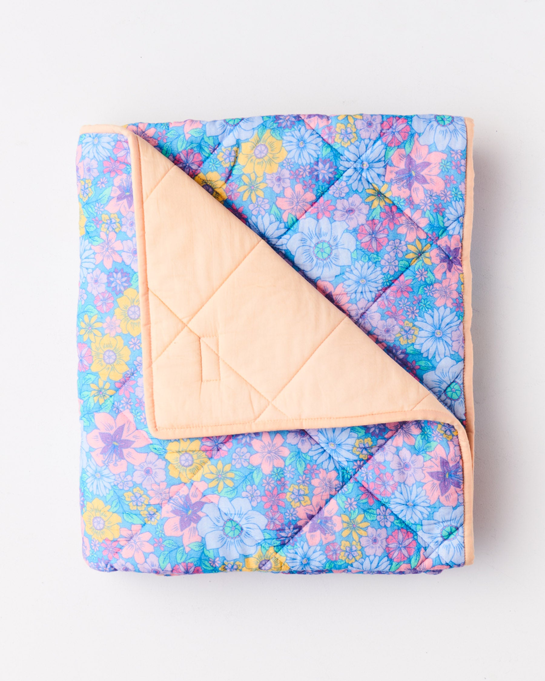 Organic Cotton Quilted Cot Bedspread - Soft & Breathable Nursery Bedding for Baby Cribs | Perfect for Newborns, Toddlers & Daycare Use