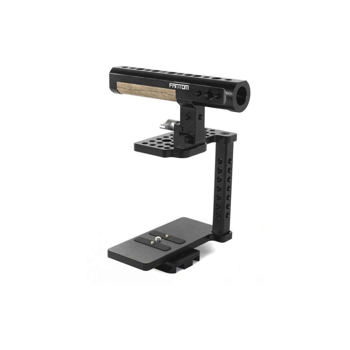 Fantom Camera Cage for Blackmagic Pocket Cinema 4K - Aluminum Alloy Rig with 15mm Rod Clamps & NATO Rail - Perfect for Filmmaking, Vlogging & Professional Videography