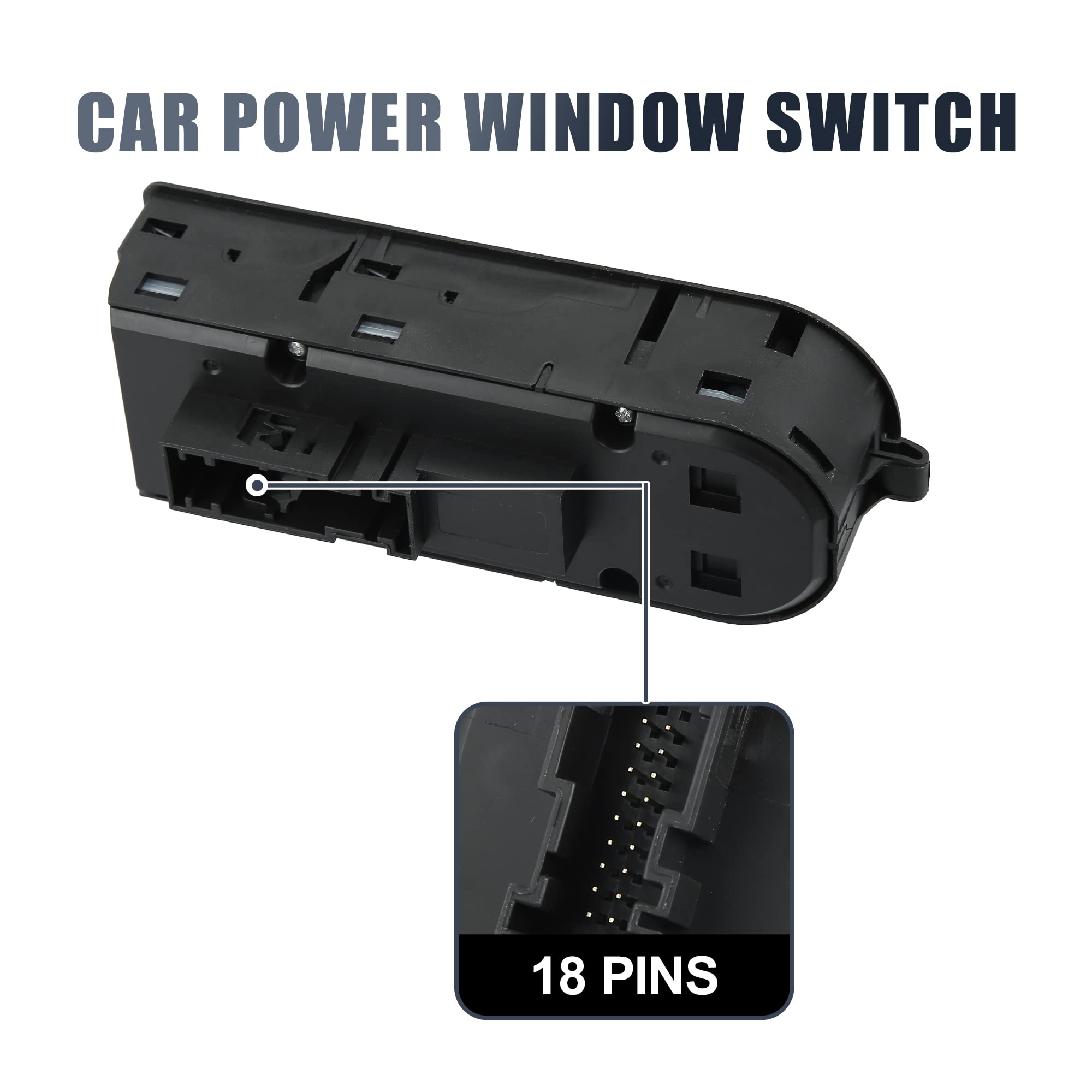 X AUTOHAUX Power Window Switch Front Driver Side Master Control Switch 13228699 Compatible with Saturn Astra 2008-2009 - Easy DIY Installation for Smooth Window Operation