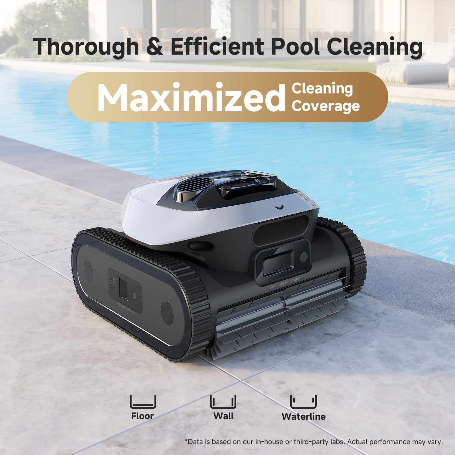 Dreame Z1 Robotic Pool Cleaner - Automatic Swimming Pool Vacuum with Smart Navigation, Powerful Suction - Perfect for In-Ground & Above Ground Pools - Ideal for Weekly Pool Maintenance & Deep Cleaning