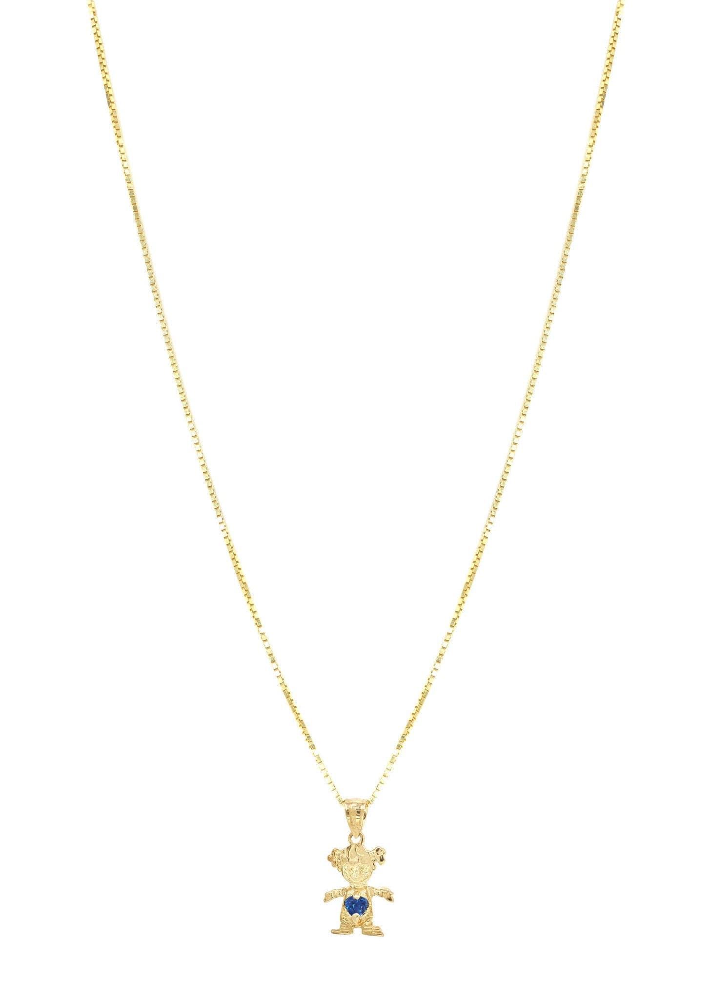 10K Yellow Gold Fancy Link Children's Necklace - 5.8 Grams | Elegant Jewelry Gift for Girls, Birthday, Baptism & Special Occasions