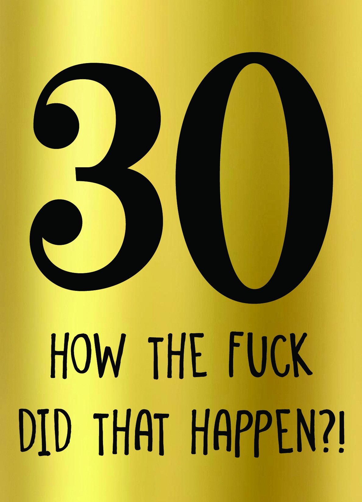 30th Birthday Wine Bottle Labels - Metallic Gold Personalized Wine Labels for Women & Men - Perfect for 30th Birthday Parties, Gifts & Celebrations