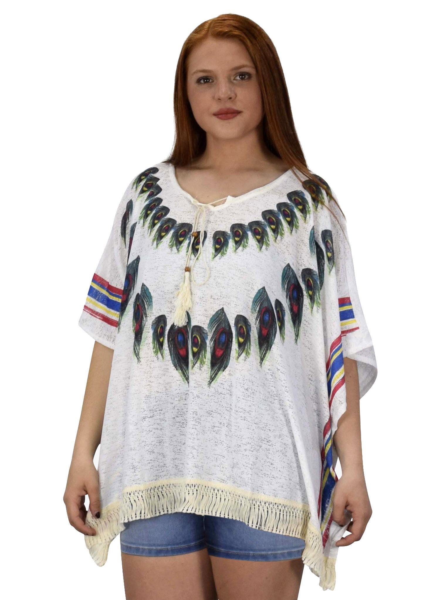 Women's Lightweight Summer Poncho Cardigan - Soft Beach Cover Up for Women, Breezy Loose Knit Shawl Wrap for Vacation, Poolside, Yoga & Outdoor Activities