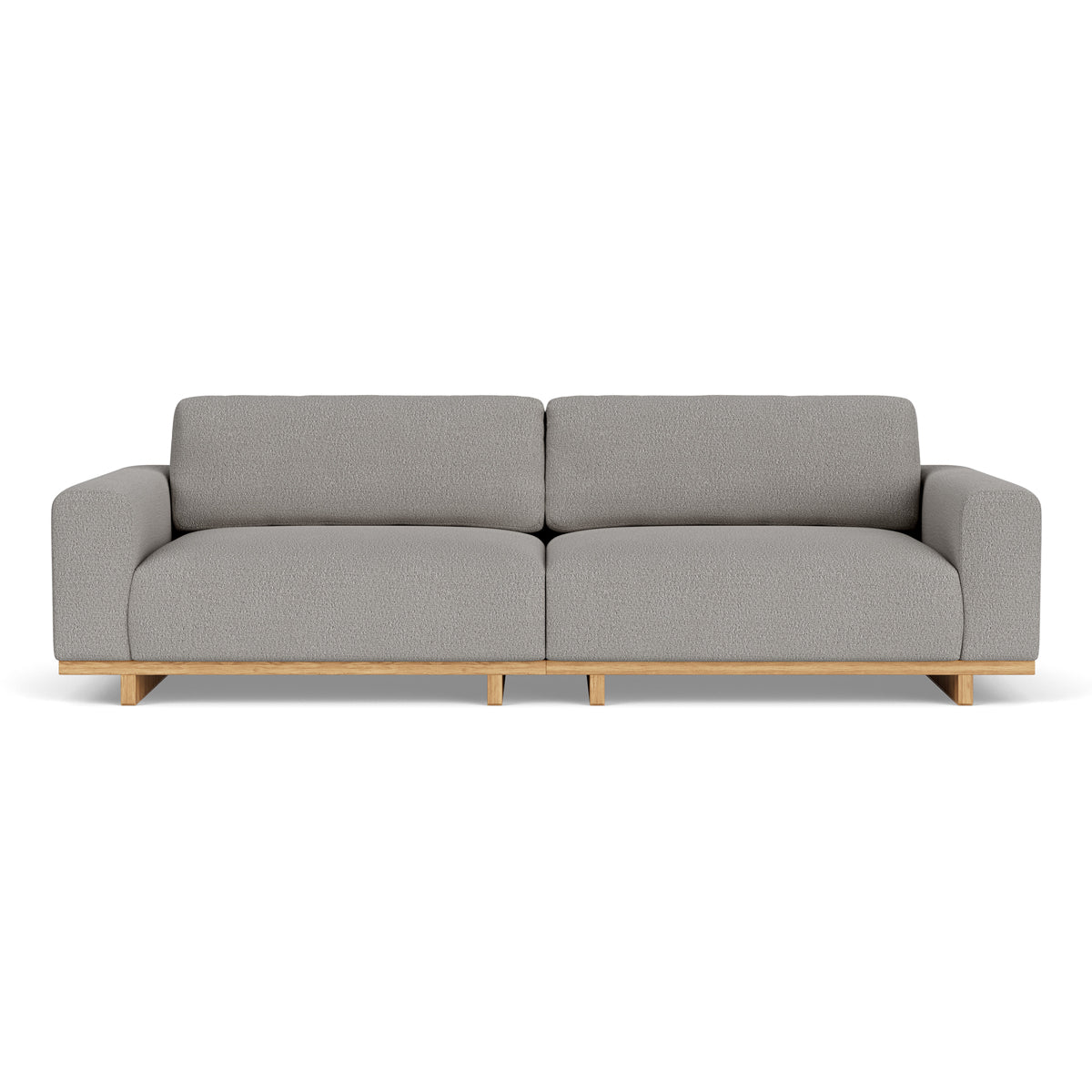 Luxury Aya Boucle 3.5 Seater Sofa - Modern Upholstered Couch for Living Room, Lounge & Office - Soft Chenille Fabric with Solid Wood Frame - Comfortable Mid-Century Design for Home Decor