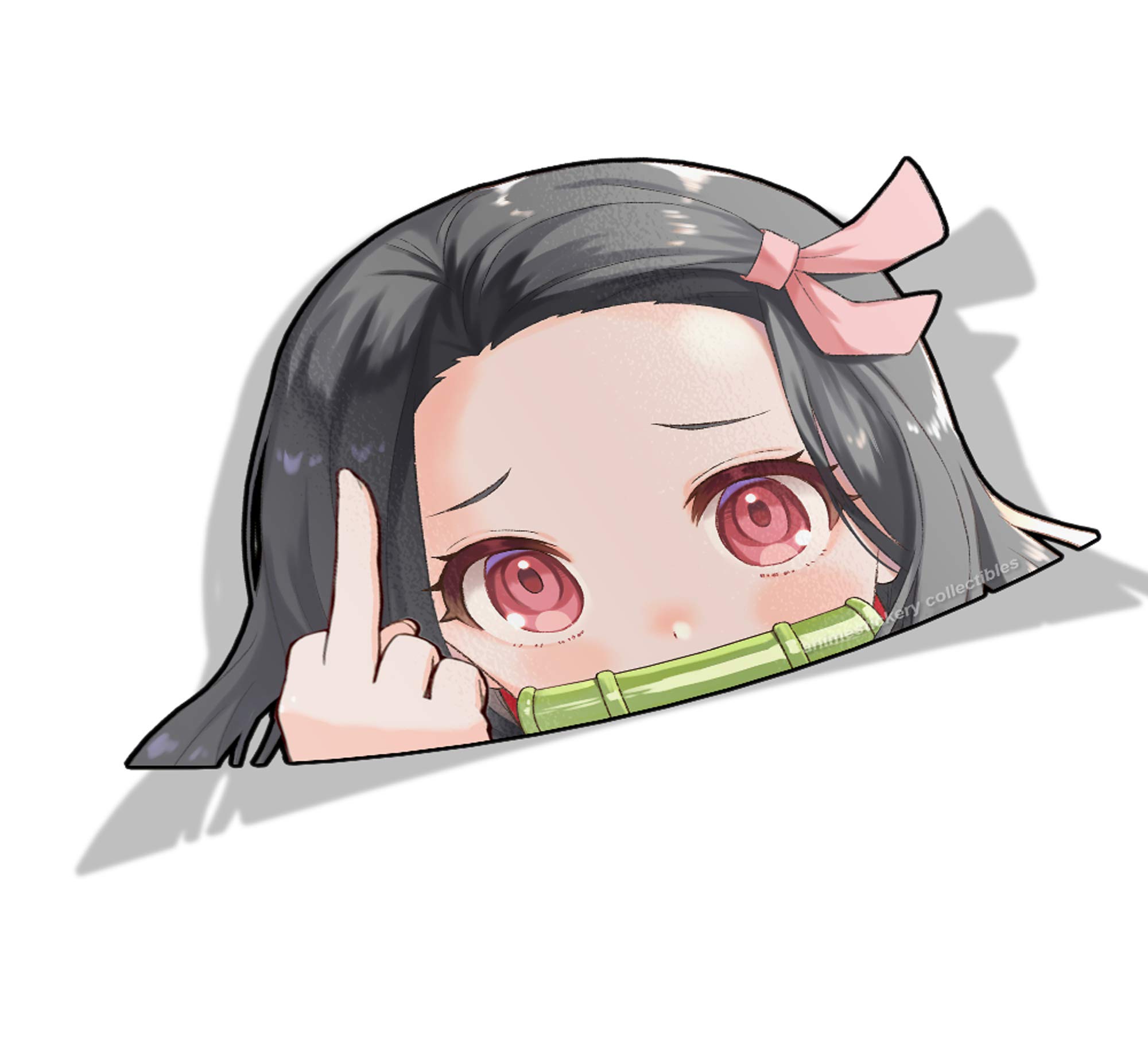 Anime Waifu Stickers - Cute PEEKERS Vinyl Decals for Cars, Laptops, Water Bottles - 3.9