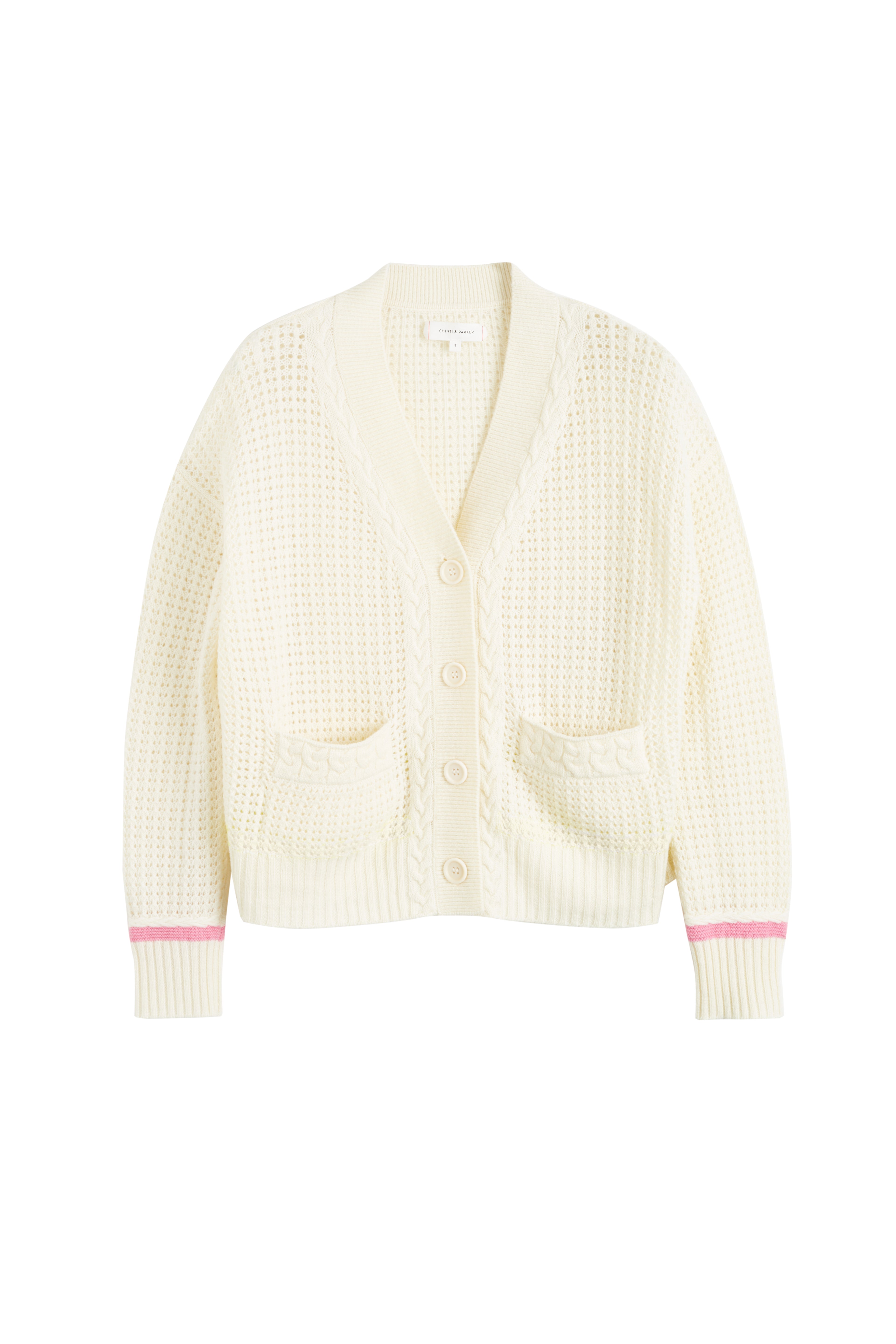 Luxury Cream Wool Cashmere Penzance Cardigan for Women - Soft & Warm Winter Sweater - Perfect for Office, Travel & Casual Wear