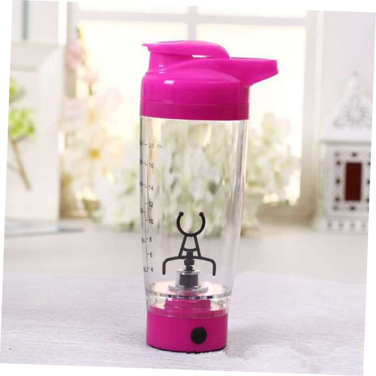 HOMSFOU 2-Pack Electric Smoothie Blender Bottle - Portable Mixing Cup with Tornado Stirring Technology for Protein Shakes, Juices & Fitness Drinks - Perfect for Gym, Travel & On-the-Go Nutrition