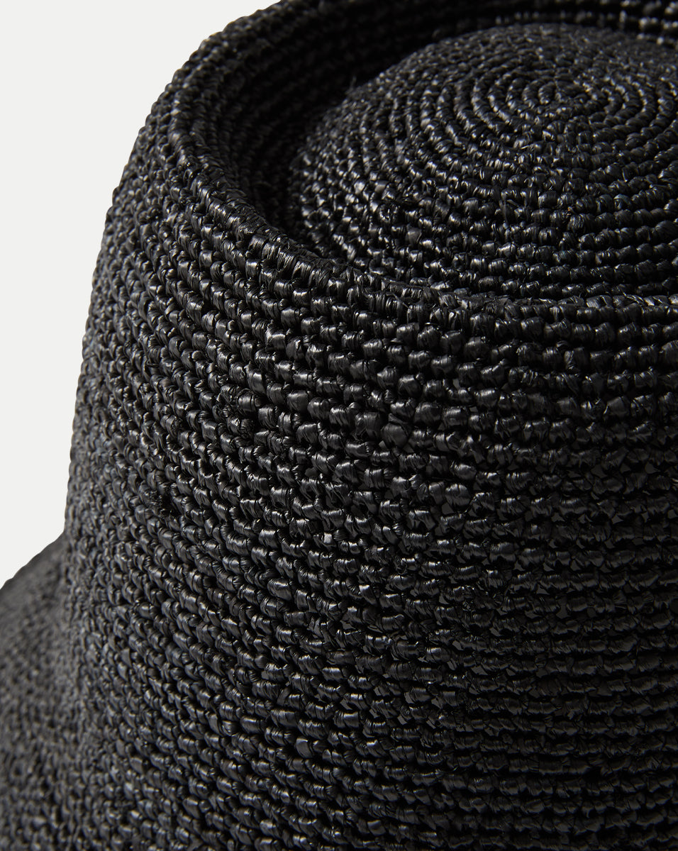 Felix Raffia Straw Bucket Hat for Women & Men - Summer Beach Sun Protection Wide Brim Hat - Perfect for Vacation, Pool Party, and Outdoor Activities