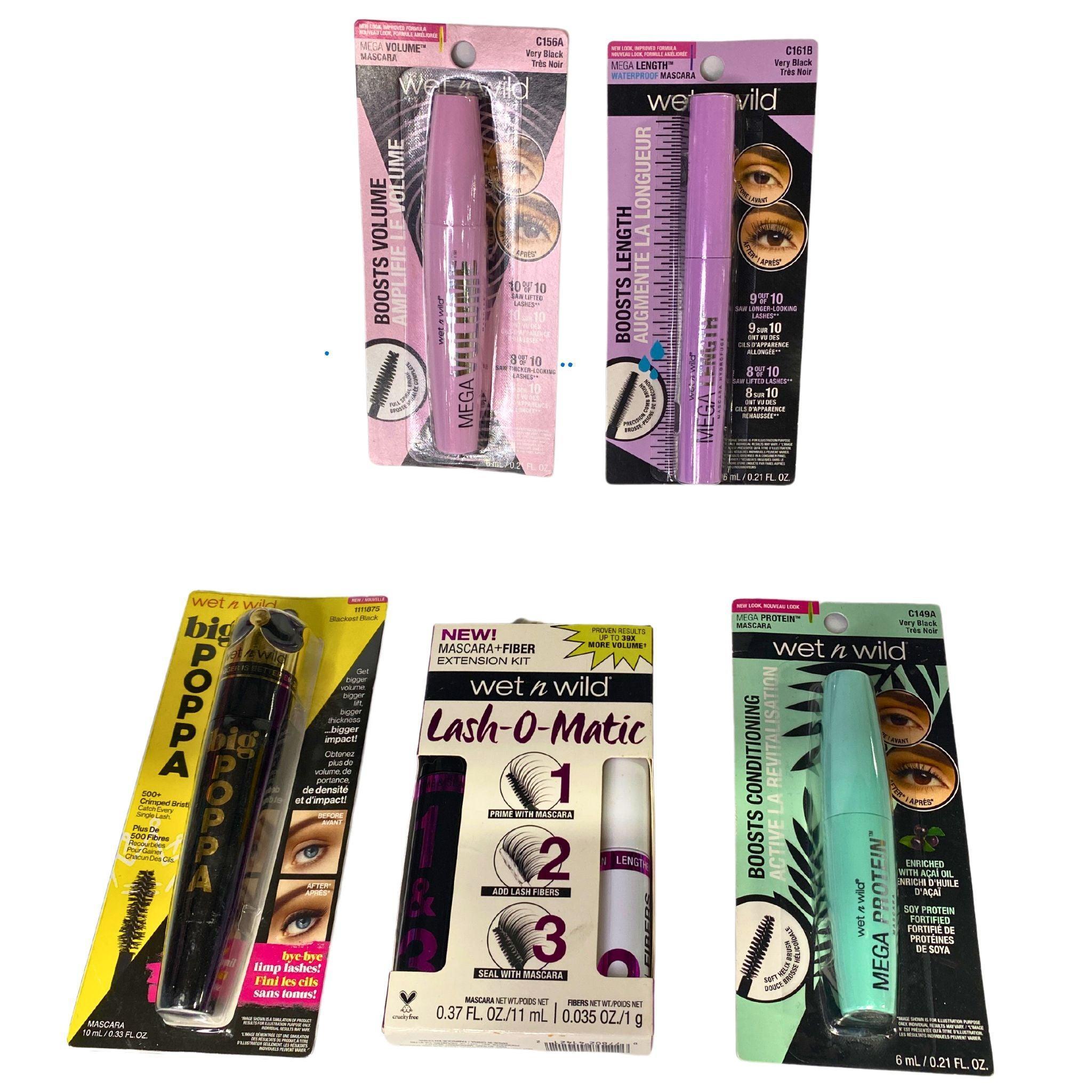 Wet n Wild Mascara Variety Pack - 55 Piece Bulk Set for Volume & Length | Perfect for Professional Makeup Artists & Daily Beauty Routine