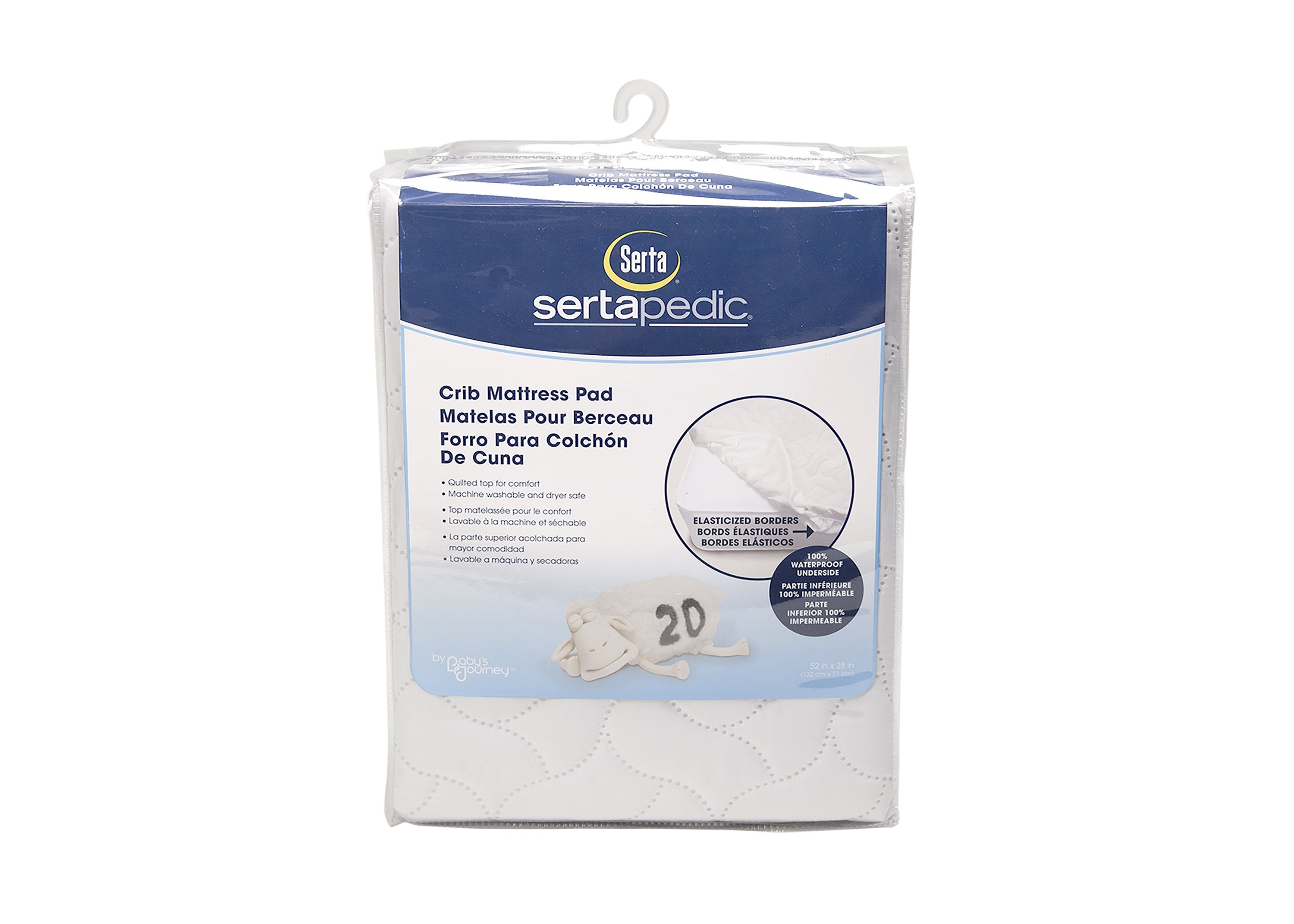 Organic Waterproof Fitted Crib Mattress Pad - Breathable Baby Crib Mattress Protector Cover for Newborn & Toddler - Perfect for Nursery, Daycare & Travel Use