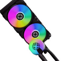 Ice Lumen 240mm RGB LED Case Fan - High Performance PC Cooling with Vibrant Lighting for Gaming Rigs & Workstations - Perfect for PC Builds, Gaming Setups & Office Computers