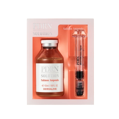 Dermaline PDRN Salmon DNA Ampoule 35ml - Anti-Aging Skin Repair Serum for Wrinkles & Hydration - Perfect for Night Routine & Post-Procedure Care