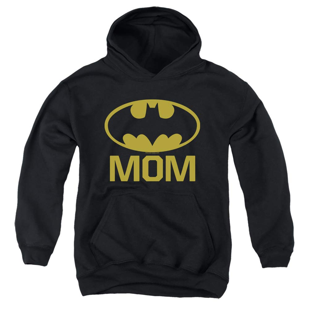 Trevco Batman Bat Mom Unisex Youth Pullover Hoodie - Soft & Comfortable Kids Hooded Sweatshirt for School, Play & Everyday Wear