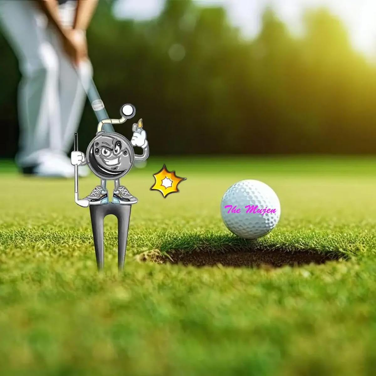 Premium Golf Ball Marker & Alignment Tool with Hat Clip, Divot Repair, Cleaner & Club Holder – Perfect Golf Training Aid & Gift for Men & Women – Ideal for Practice, Tournaments & Casual Play