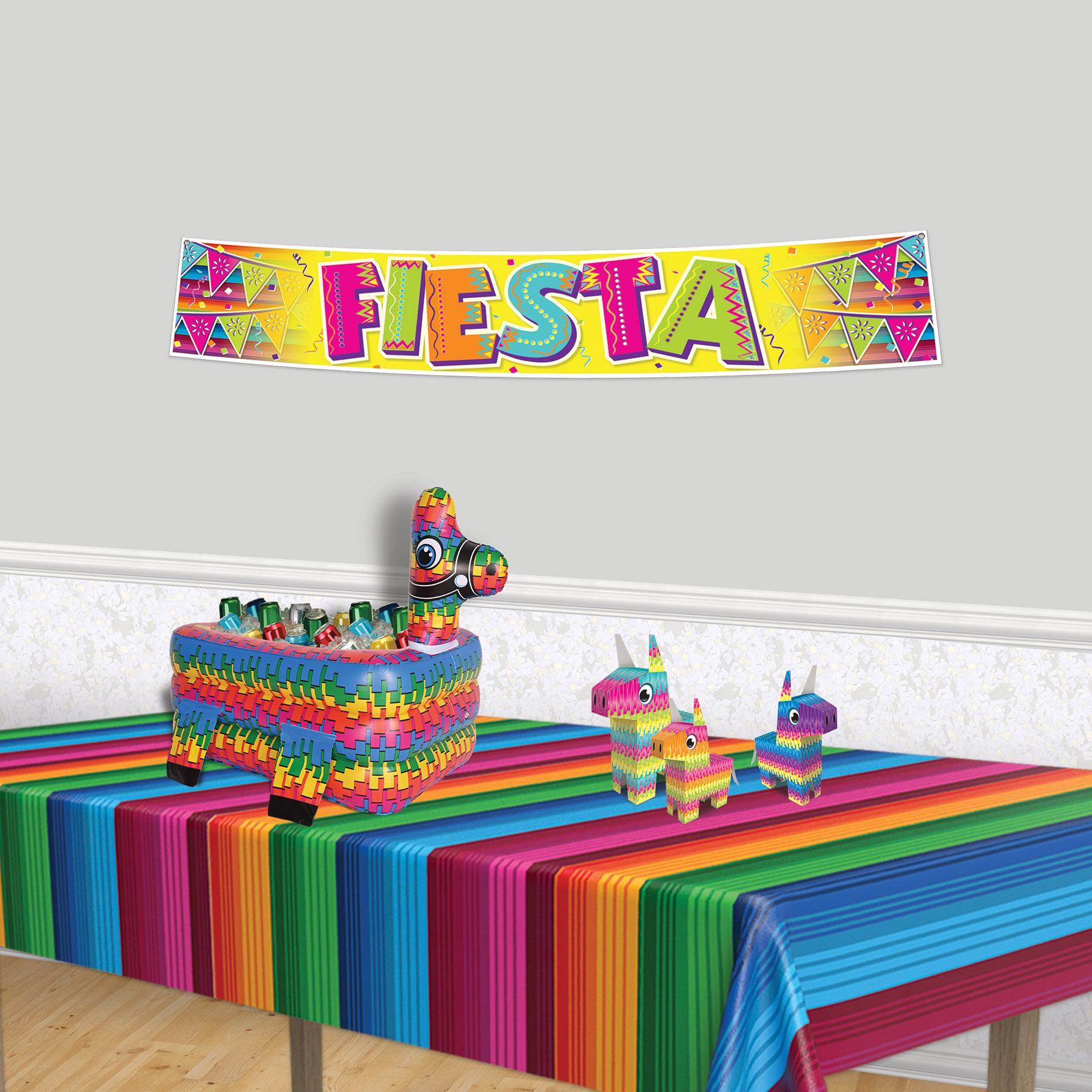 12 Pack Beistle Fiesta Banner - Colorful Party Decorations for Cinco de Mayo, Birthday, and Mexican Themed Celebrations