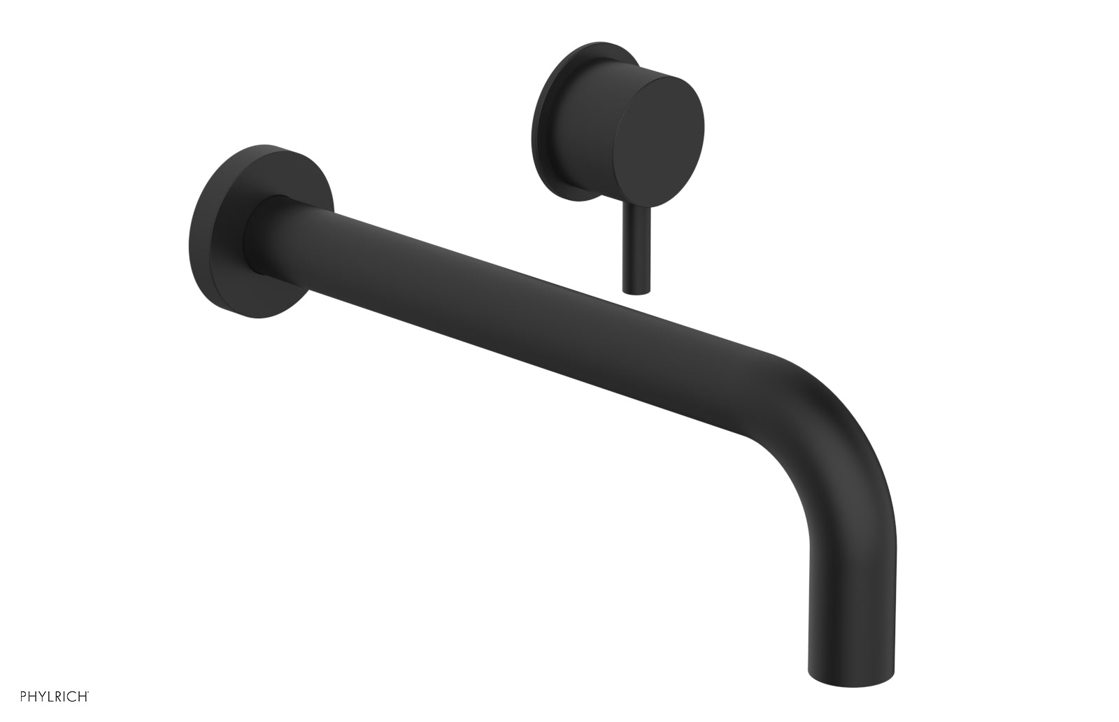 Basic II 10 Single Handle Wall Mount Lavatory Faucet Set with Lever Handle - 230 15 10 - Perfect for Bathroom Sink, Powder Room & Guest Bath Installation