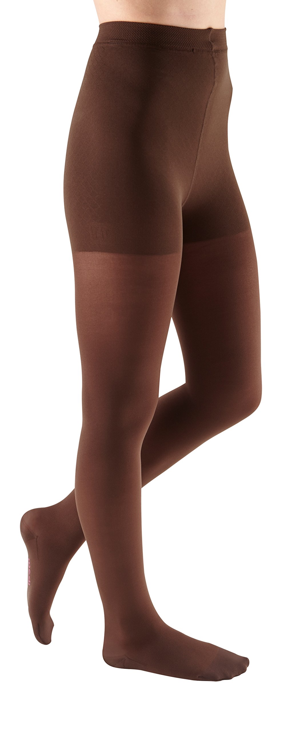 Mediven Comfort Women's 20-30 mmHg Closed Toe Compression Pantyhose - Chocolate, Size I Petite - Ideal for Varicose Veins Relief, Travel & Pregnancy Support