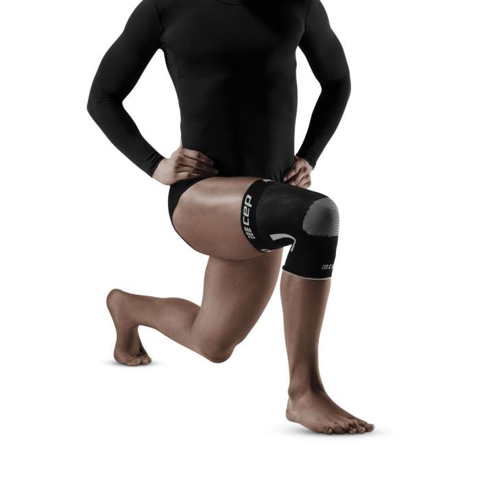 CEP Unisex Orthopedic Knee Sleeve - Black/Grey (WO61V6) - Support for Running, Basketball, Gym & Arthritis Pain Relief