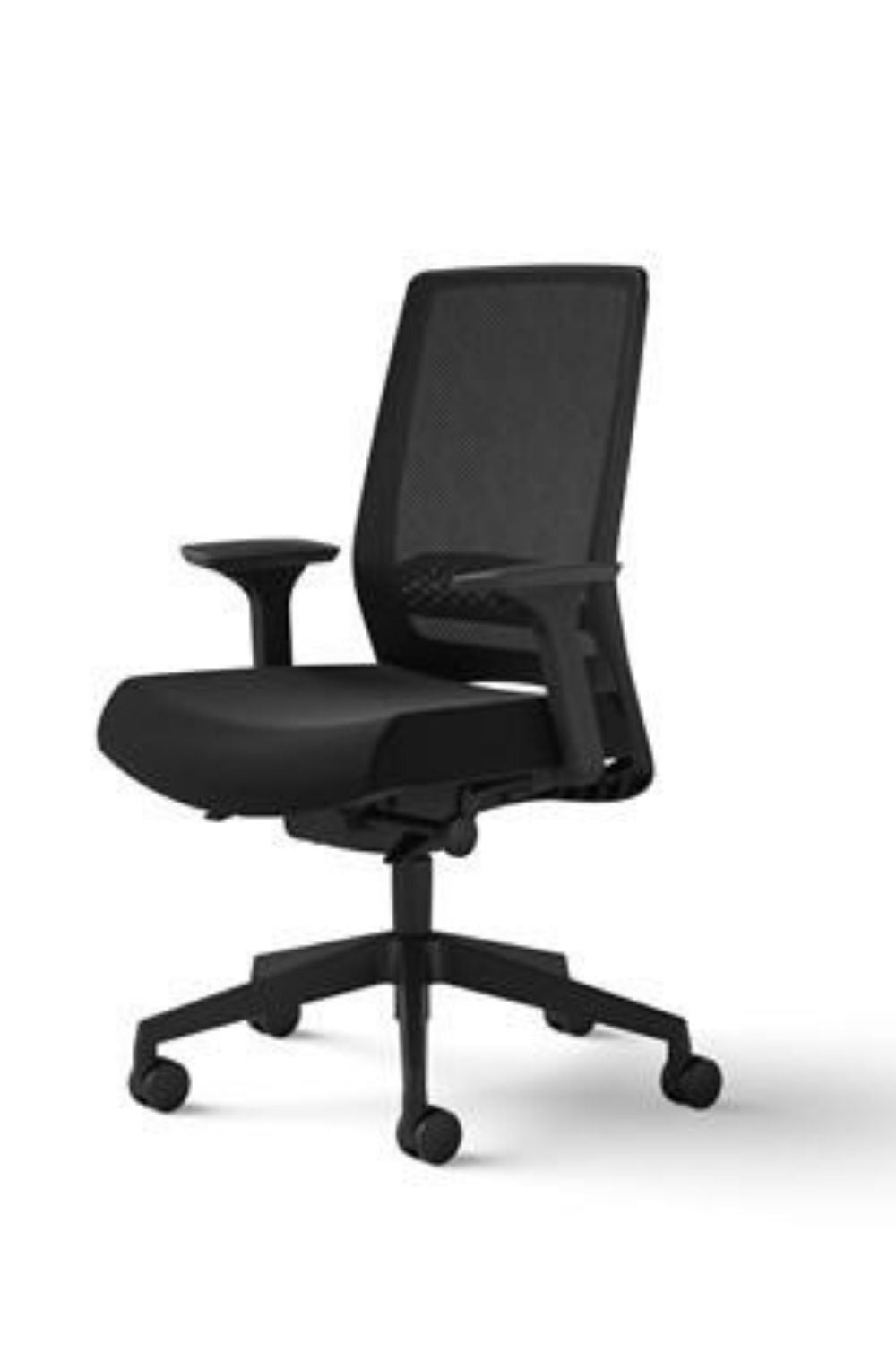 Safco Medina 6830STBL Mesh Back Deluxe Task Chair - Ergonomic Office Chair for Comfortable Workspaces & Home Offices