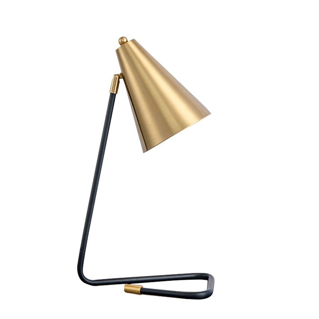 Nordic Modern Minimalist Table Lamp - Metal Shade E27 Bedside Lamp for Bedroom, Office & Hotel (19.7x9.85 Inch) - Perfect for Nightstands, Desks & Living Room Accent Lighting