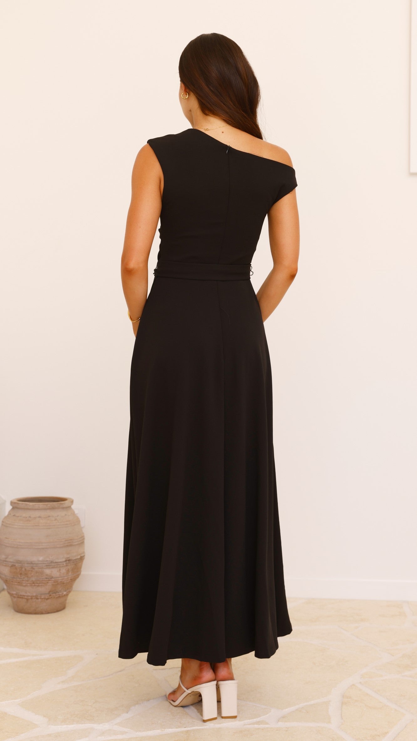 Gemma Maxi Dress for Women - Elegant Black Long Flowy Dress for Summer, Beach, Party & Special Occasions