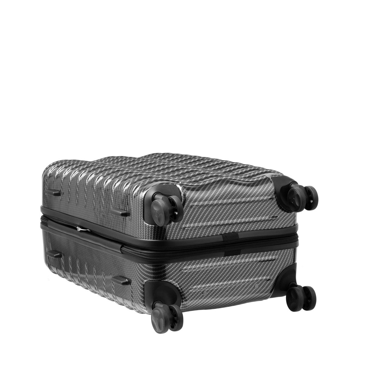 Daycrown 802 Carbon Fiber Texture Luggage - Lightweight Durable Suitcase for Travel, Business Trips & Vacations