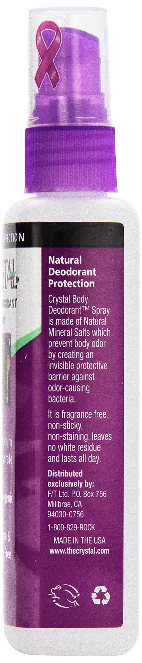 Crystal Body Deodorant Spray - 4 fl oz | Natural & Long-Lasting Odor Protection | Perfect for Gym, Travel & Daily Use