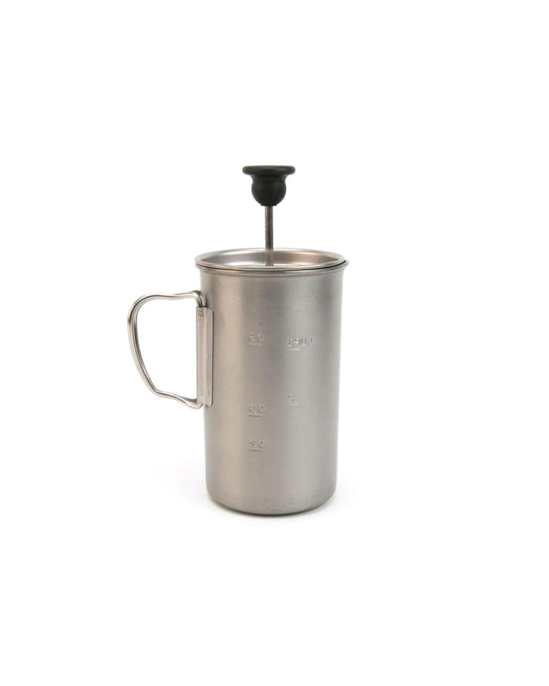 Premium Titanium French Press Coffee Maker - 34oz/1L, Durable & Rust-Proof - Perfect for Camping, Travel & Home Brewing