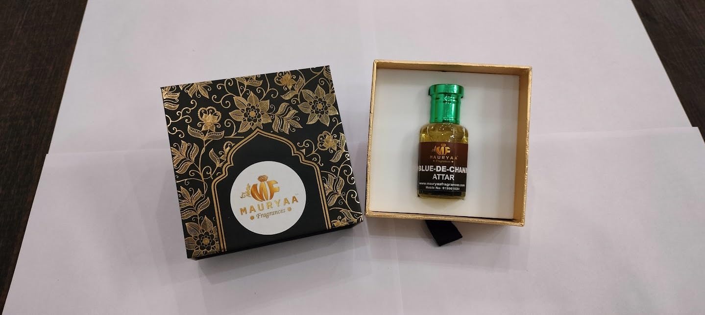 Premium Mauryaa Fragrances Blue De Channel Luxury Ittar Perfume for Men & Women - Alcohol-Free Arabian Oudh Attar (10ml) | Long-Lasting Scent for Special Occasions, Weddings & Daily Wear