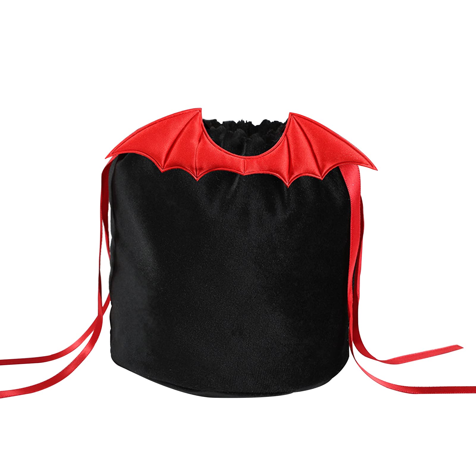 2023 Halloween Bat Wings Treat Bags - Soft Velvet Trick or Treat Drawstring Candy Bags for Kids, Cute Party Favors & Halloween Decorations - Perfect for Trick-or-Treating, Costume Parties & Spooky Home Decor