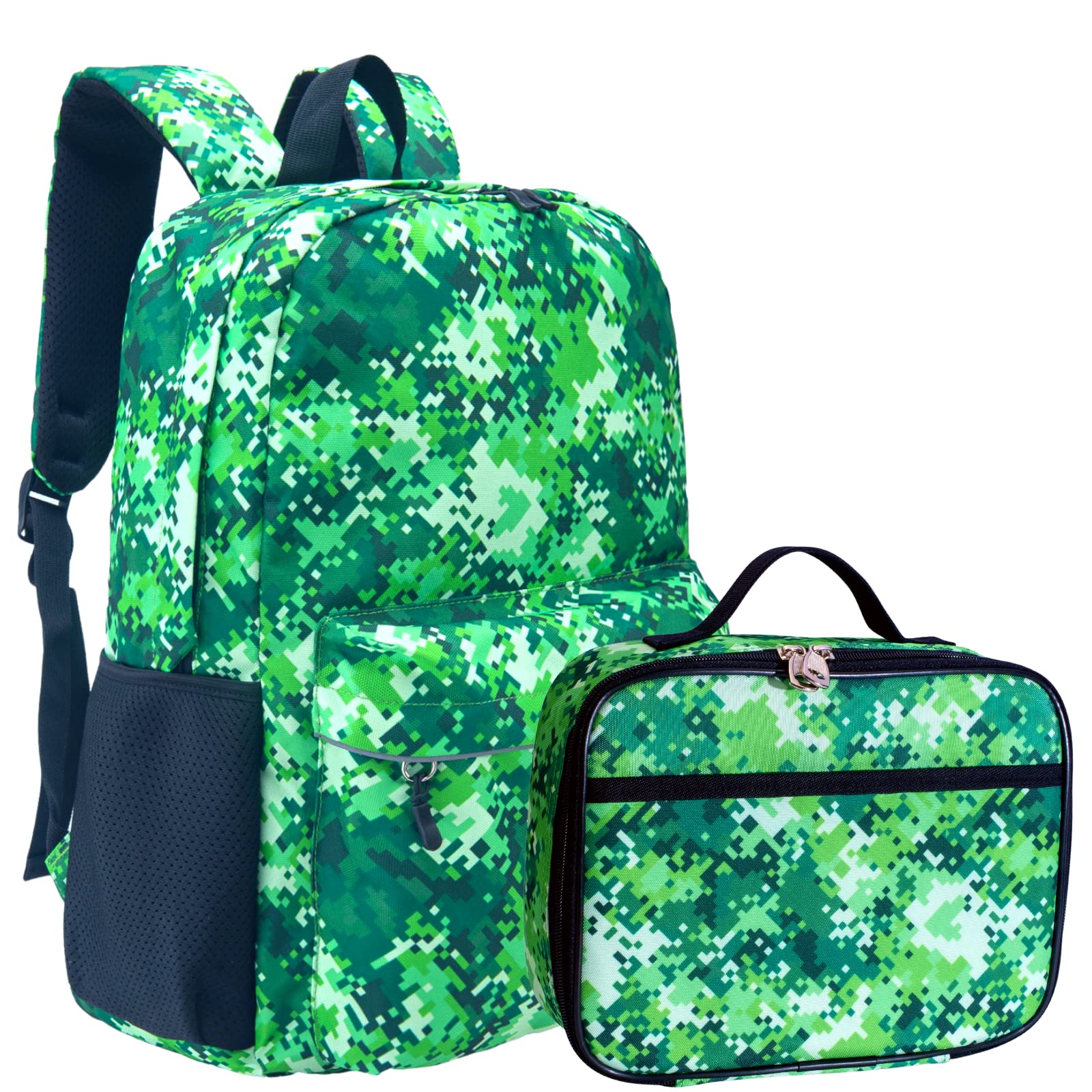 Fenrici 17 Inch Kids Backpack with Insulated Lunch Box Set - Durable School Backpack for Girls, Boys & Teens - Perfect for School, Travel & Outdoor Activities