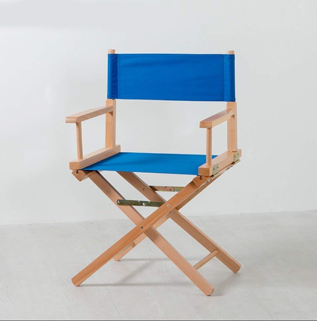 Raxinbang Portable Folding Chair - Wooden Director Chair with Canvas Seat, Compact & Lightweight (21.7