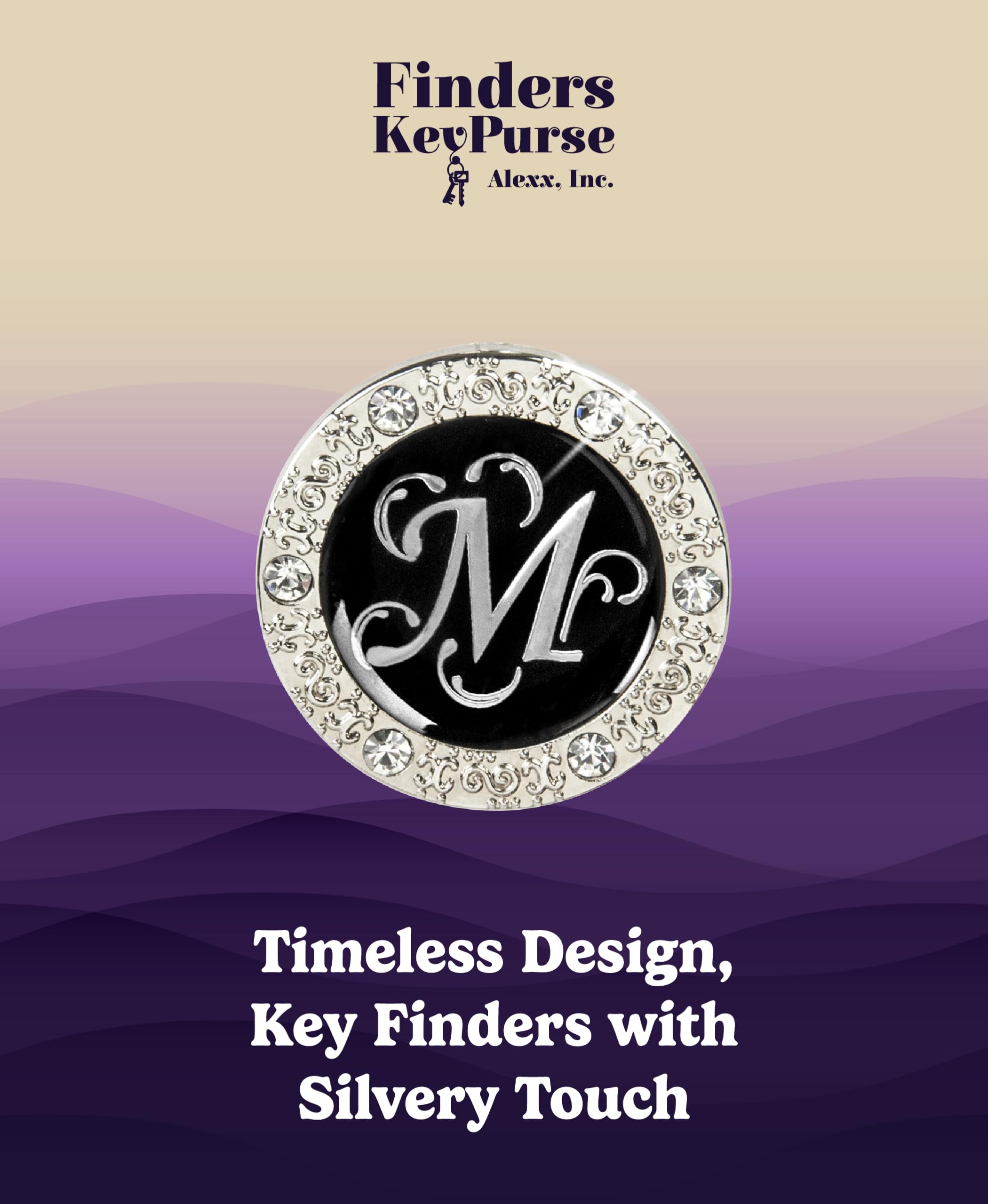 Personalized Monogram Key Finder & Purse Organizer - Stylish Women's Bag Charm Keychain, Ideal Gift for Mom, Wife, or Friend - Perfect for Everyday Use, Travel, and Keeping Keys & Essentials Organized