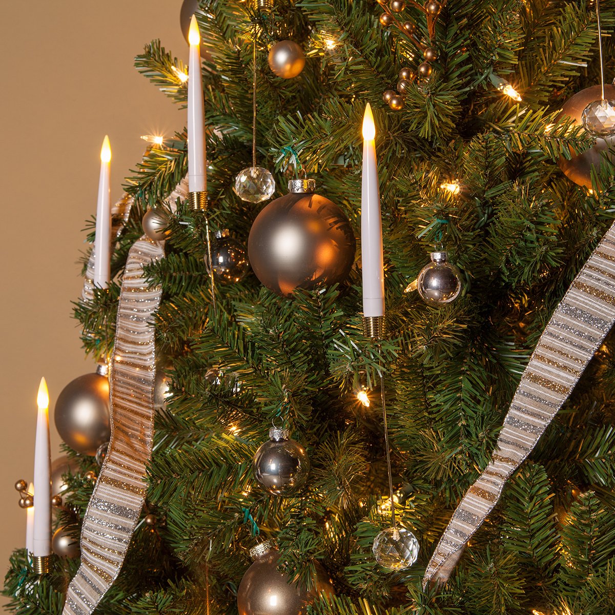 Flameless LED Candles - 10 Pack, Battery & Remote - for Christmas Tree Decor