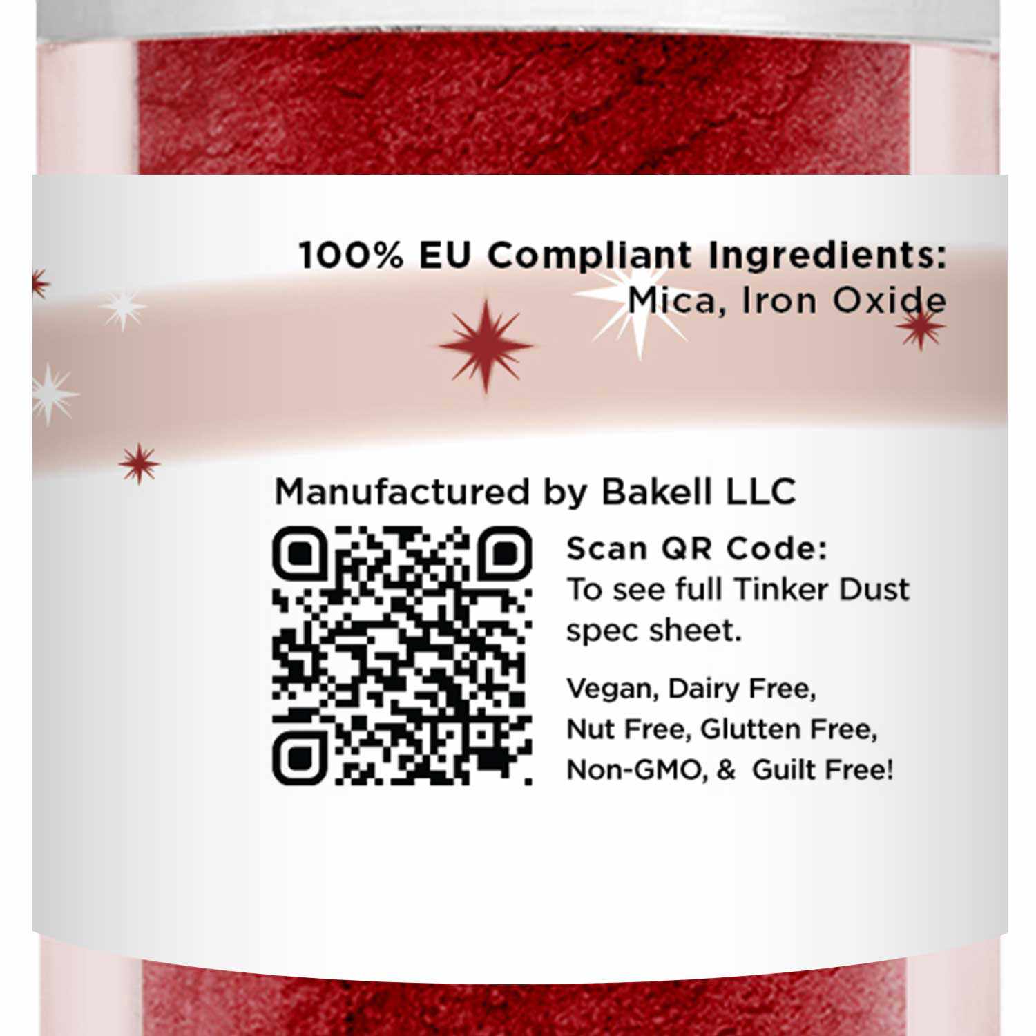 Premium Crimson Red Tinker Dust® Glitter - EU Compliant Cosmetic Grade Bulk Glitter for Crafts, Nail Art & DIY Projects | Perfect for Party Decorations, Scrapbooking & Festival Makeup