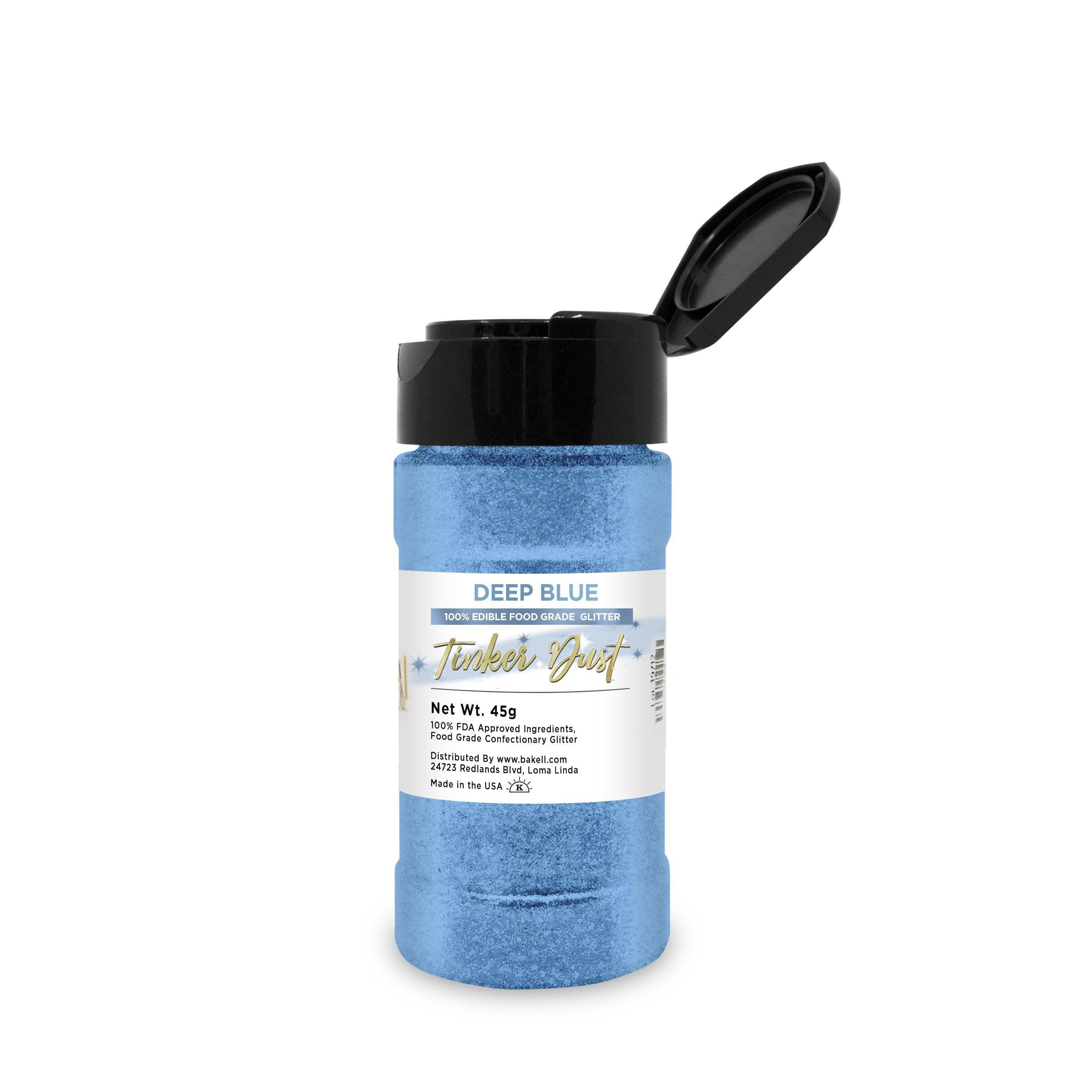 Deep Blue Tinker Dust® Bulk Glitter for Crafts - 8 oz Shaker Jar | Perfect for DIY Projects, Slime Making, Nail Art & Home Decor