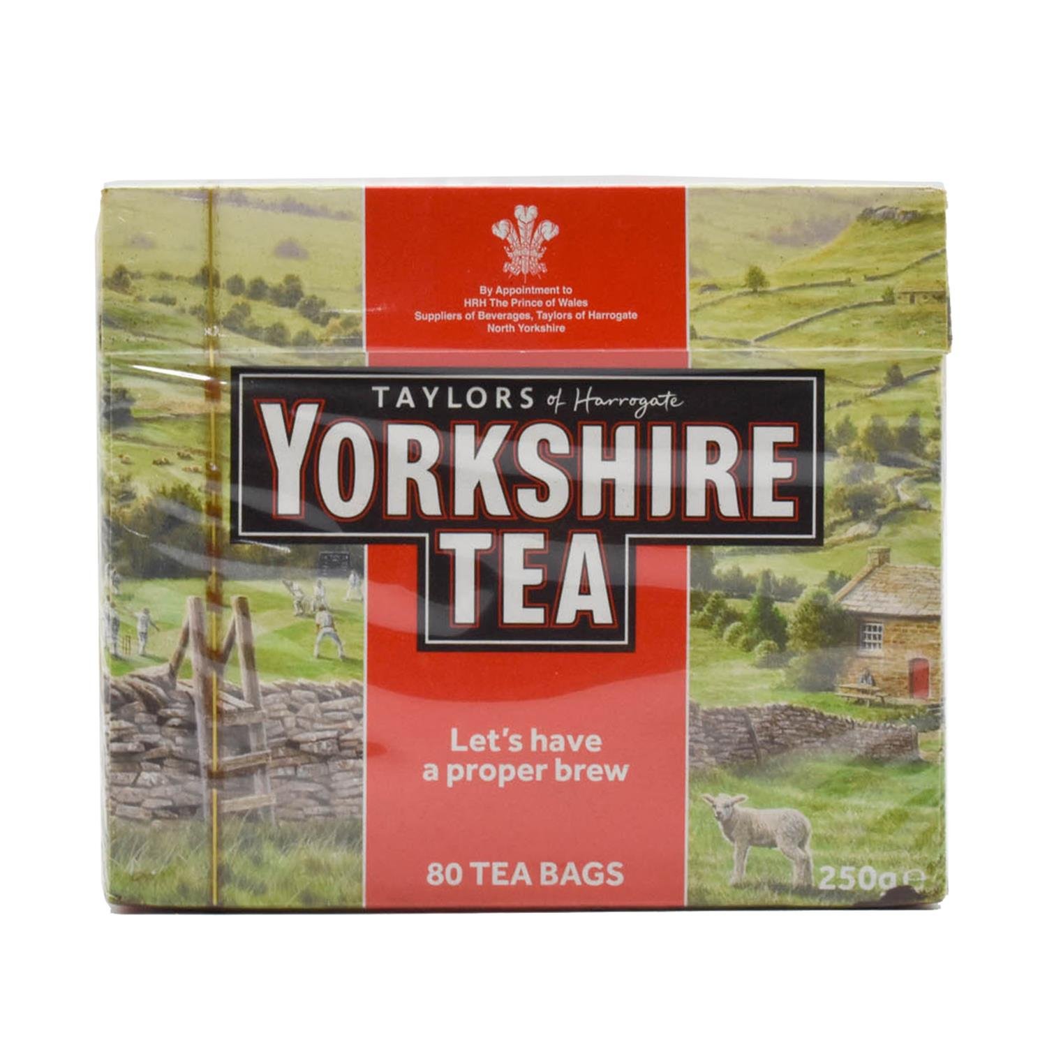Premium Yorkshire Tea Red Loose Leaf Tea Bags - 80 Count | Rich & Robust Black Tea Blend | Perfect for Morning Brews, Afternoon Relaxation & British Tea Time