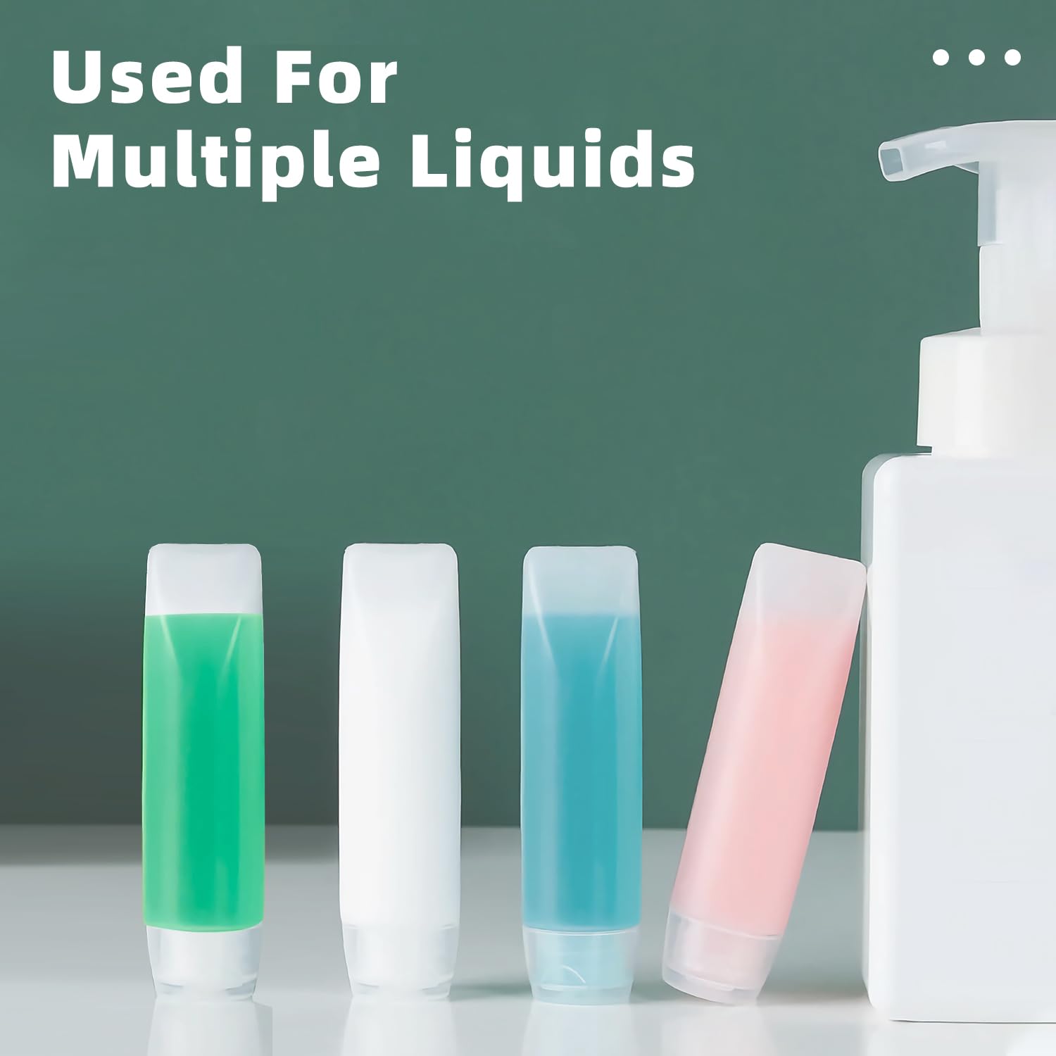 6-Pack 1 oz Refillable Travel Bottles for Toiletries & Cosmetics - Leak-Proof Squeeze Bottles with Labels - Perfect for TSA Carry-On, Vacation, Gym & Business Travel Essentials