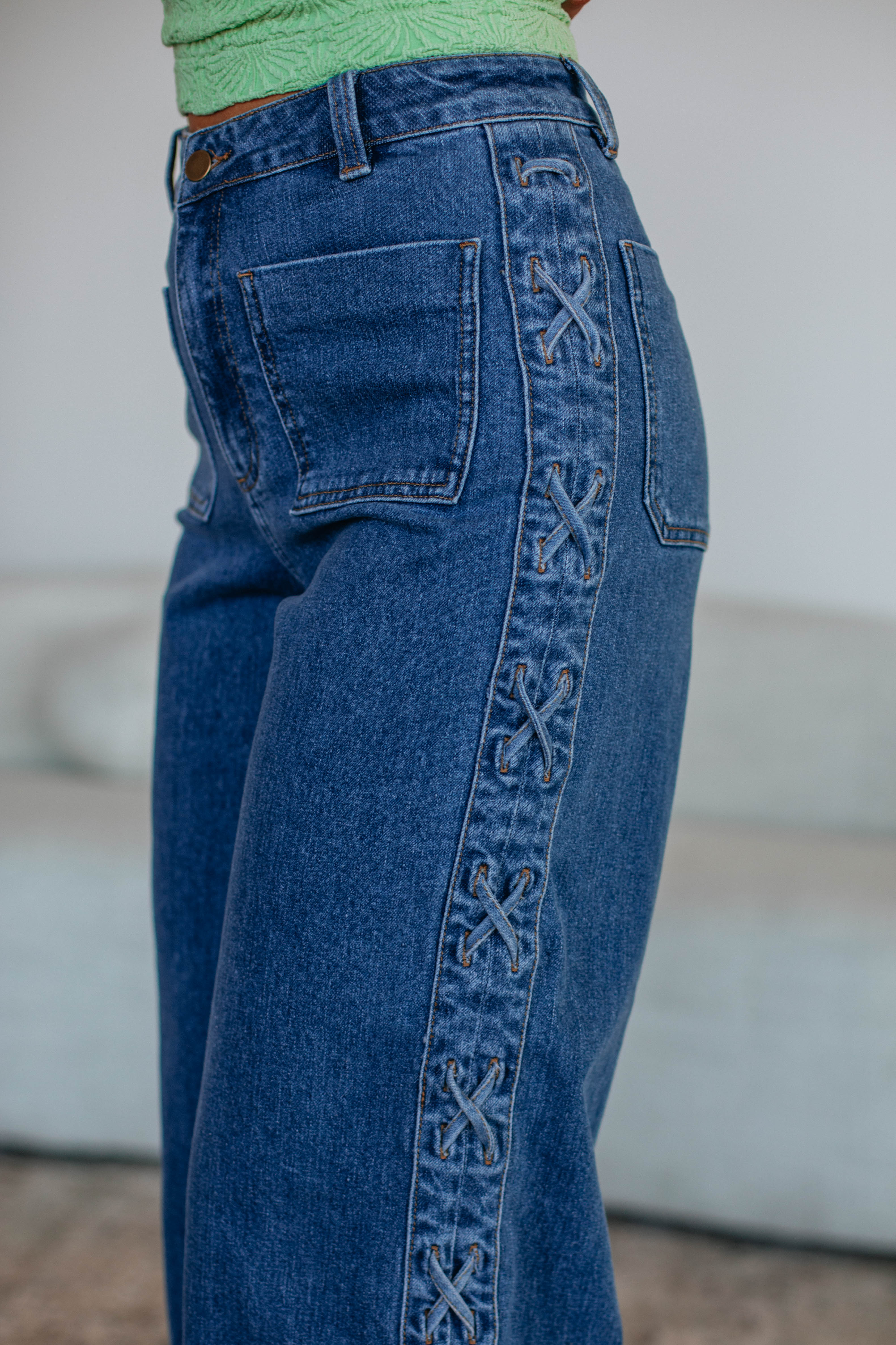 Becca Women's High Waist Denim Jeans - Stretchy Skinny Pants for Casual Wear & Everyday Outfits