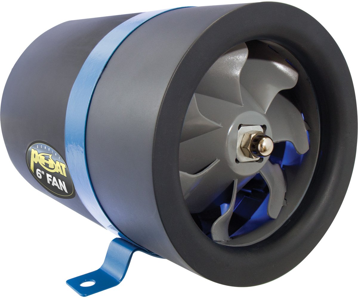 Phat PF1506 6 Inch 390 CFM White Exhaust Fan - Perfect for Kitchen, Bathroom, and Basement Ventilation