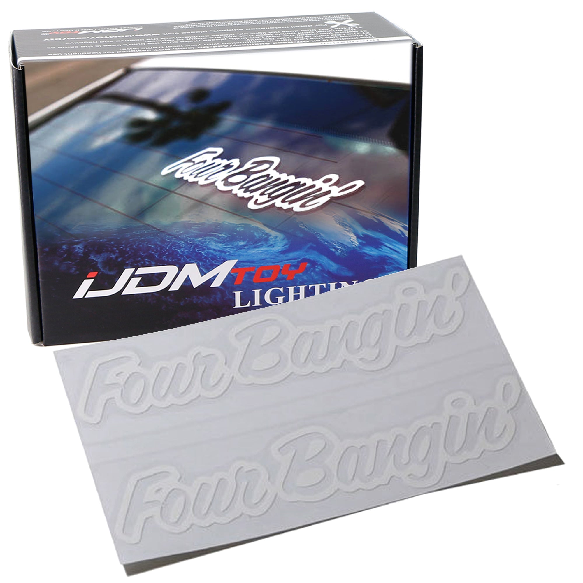2-Pack JDM Cool Car Decal Stickers - Bumper, Windshield & Spoiler Die-Cut Vinyl Stickers for JDM Car Enthusiasts - Perfect for Customizing Import Cars, Drift Cars & Tuner Vehicles